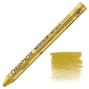 Caran d'Ache Neocolor I Permanent Wax Pastel Metallic Gold