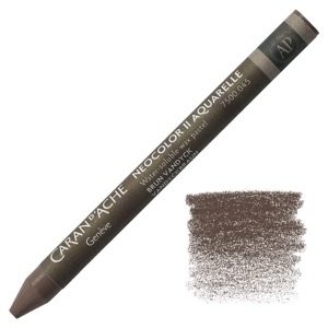 Caran d'Ache Neocolor II Water Soluble Wax Pastel Vandycke Brown