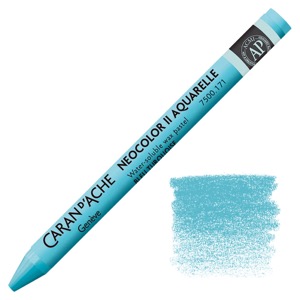 Caran d'Ache Neocolor II Water Soluble Wax Pastel Turquoise Blue
