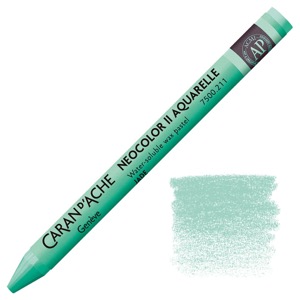 Caran d'Ache Neocolor II Water Soluble Wax Pastel Jade Green