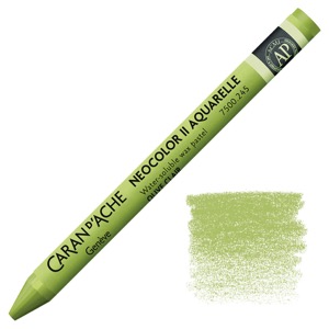 Caran d'Ache Neocolor II Water Soluble Wax Pastel Light Olive