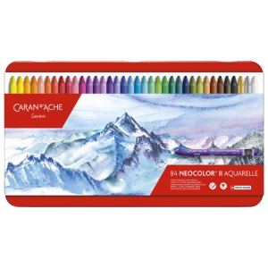 Caran d'Ache Neocolor II Water Soluble Wax Pastel 84 Set