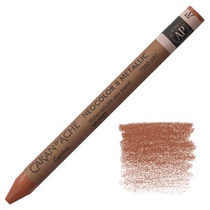 Caran d'Ache Neocolor II Water Soluble Wax Pastel Metallic Bronze