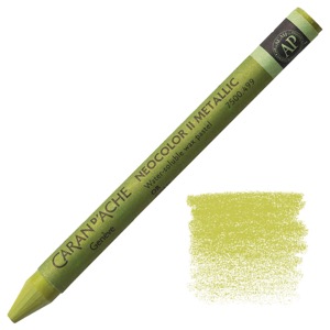 Caran d'Ache Neocolor II Water Soluble Wax Pastel Metallic Gold