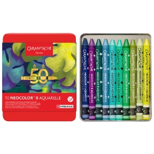 Caran d'Ache Neocolor II Anniversary Water Soluble Pastel 10 Set Lush