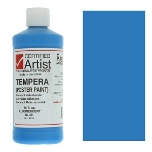 Bestemp Liquid Tempera (Poster Paint) 16 oz. - Fluorescent Blue