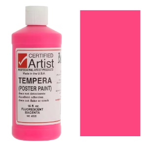 Bestemp Liquid Tempera (Poster Paint) 16 oz. - Fluorescent Magenta