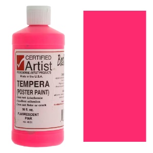 Bestemp Liquid Tempera (Poster Paint) 16 oz. - Fluorescent Pink
