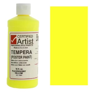 Bestemp Liquid Tempera (Poster Paint) 16 oz. - Fluorescent Yellow