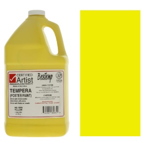 Bestemp Liquid Tempera (Poster Paint) 1-Gallon - Yellow