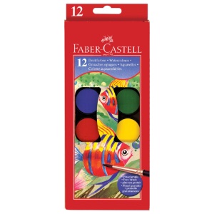 Faber-Castell Watercolor Paint Box 12 Set