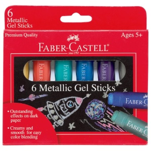 Faber-Castell Metallic Gel Sticks 6 Set