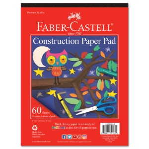 Faber-Castell Construction Paper Pad 9" x 12"
