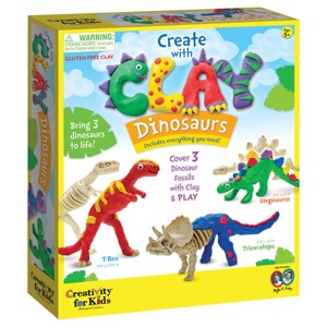 Creativity For Kids Kit: Create With Clay Dinosaurs