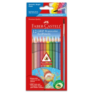 Faber-Castell GRIP Watercolor EcoPencils 12 Set