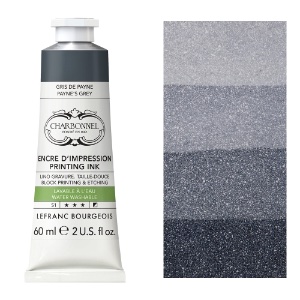 Charbonnel Water Washable Printing Ink 60ml Payne's Grey