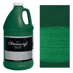 Chromacryl Students' Acrylic Paint 1/2 Gallon Green Deep