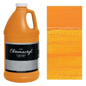 Chromacryl Students' Acrylic Paint 1/2 Gallon Warm Yellow