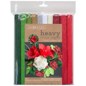 Lia Griffith Heavy Crepe Paper 10 Pack Winter Garden