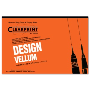 Clearprint Design Vellum 1000H Pad 12"x18"