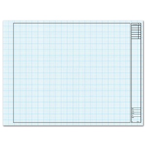 Clearprint 1000H Vellum Sheet Arch Title 8x8 Grid 24x36