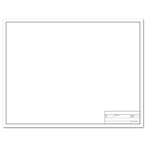 Clearprint 1000H Vellum Engineer Titleblock Sheet 17"x22" Plain