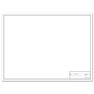 Clearprint 1000H Vellum Engineer Titleblock Sheet 18"x24" Plain