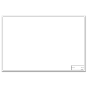 Clearprint 1000H Vellum Engineer Titleblock Sheet 24"x36" Plain