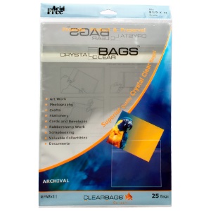 Crystal Clear Bags Protective Closure - Pack of 25