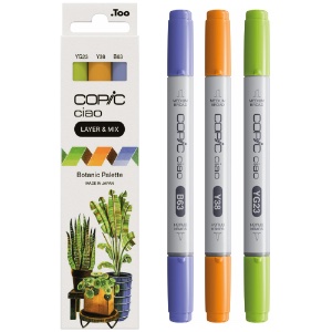 Copic Ciao Alcohol Ink Marker Layer & Mix 3 Set Botanic Palette