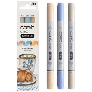 Copic Ciao Alcohol Ink Marker Layer & Mix 3 Set Cozy Palette