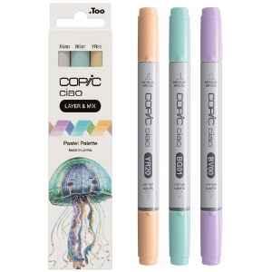 Copic Ciao Alcohol Ink Marker Layer & Mix 3 Set Pastel Palette