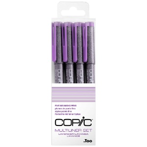 Copic Multiliner Pigment Ink Pen 4 Set Lavender