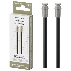 Copic Multiliner+ Plus Pigment Pen Ink Refill 2 Pack Warm Gray