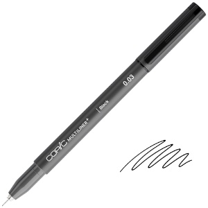 Copic Multiliner+ Plus Pigment Ink Pen 0.03mm Black