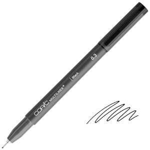 Copic Multiliner+ Plus Pigment Ink Pen 0.3mm Black