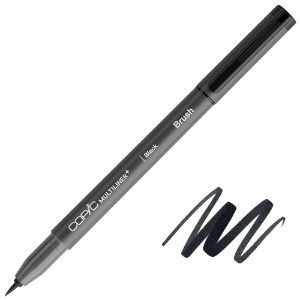 Copic Multiliner+ Plus Pigment Ink Pen Brush Black