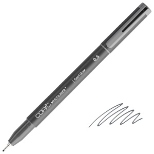 Copic Multiliner+ Plus Pigment Ink Pen 0.5mm Cool Gray