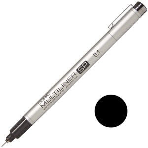 Copic Multiliner SP Pigment Ink Pen 0.1mm Black