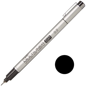 Copic Multiliner SP Pigment Ink Pen 0.2mm Black