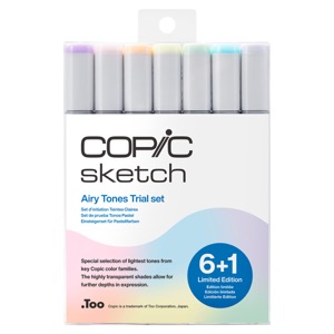 Copic Sketch Marker 6 + 1 Set Airy Tones Trial