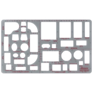 Home Furnishings 1/4" Scale Inking Template No. 1155i
