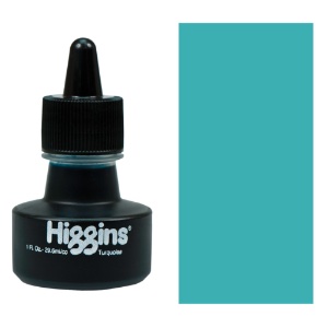 Higgins Waterproof Drawing Ink 1 oz. - Turquoise