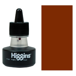 Higgins Non-Waterproof Drawing Ink 1 oz. - Brown