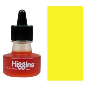 Higgins Waterproof Drawing Ink 1 oz. - Yellow