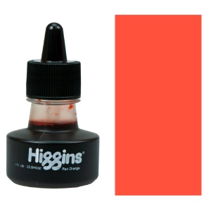 Higgins Waterproof Drawing Ink 1 oz. - Red Orange