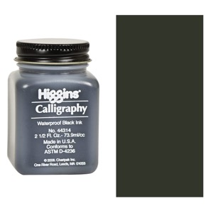 Higgins Waterproof Calligraphy Ink 2.5oz Black