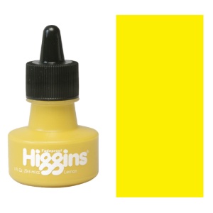 Higgins Fade Proof Pigment-Based Ink 1oz Lemon