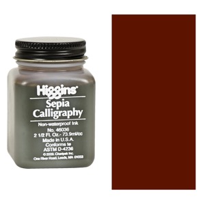 Higgins Non-Waterproof Calligraphy Ink 2.5oz Sepia