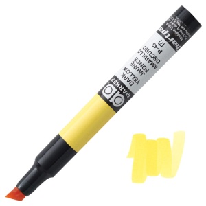 Chartpak AD Tri Tip Xylene Marker Dark Yellow